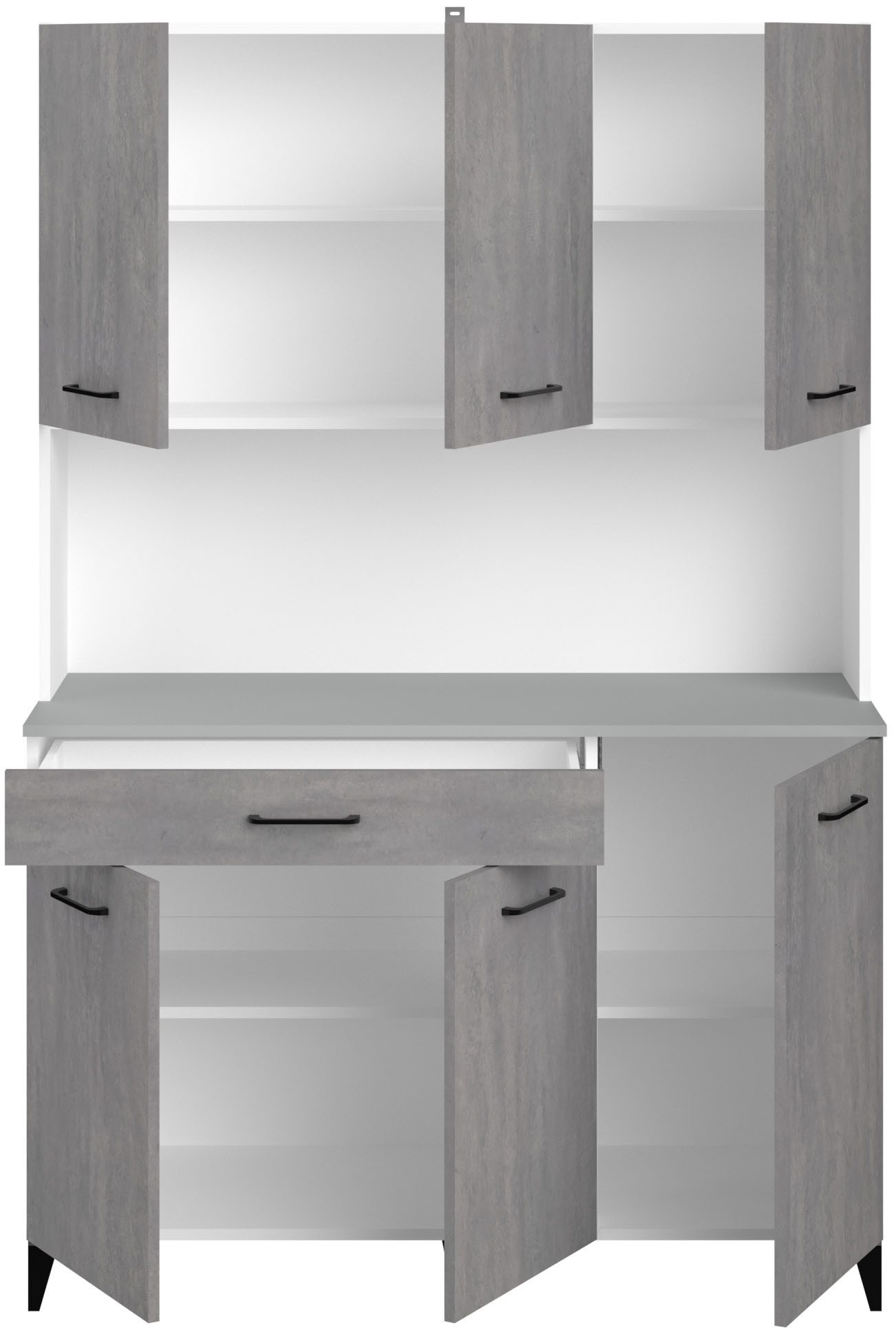 Parisot Buffet Parisot Malice 11, (B/H/T ca. 120x180x44) (1-St) ohne Elektrogeräte