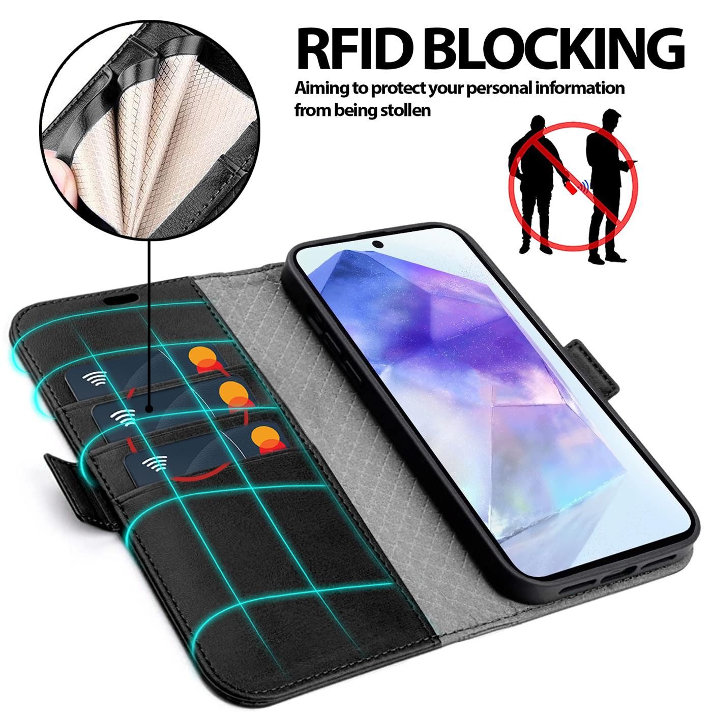 CoolGadget Handyhülle Book Case Elegance Tasche für Samsung Galaxy A56 5G 6,7 Zoll, Hülle Magnet Klapphülle Flip Case für Samsung A56 5G Schutzhülle – Bild 4 von 5