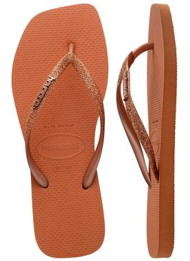 Havaianas SQUARE GLITTER Zehentrenner, Sommerschuh, Schlappen, Poolsildes mit Glitter