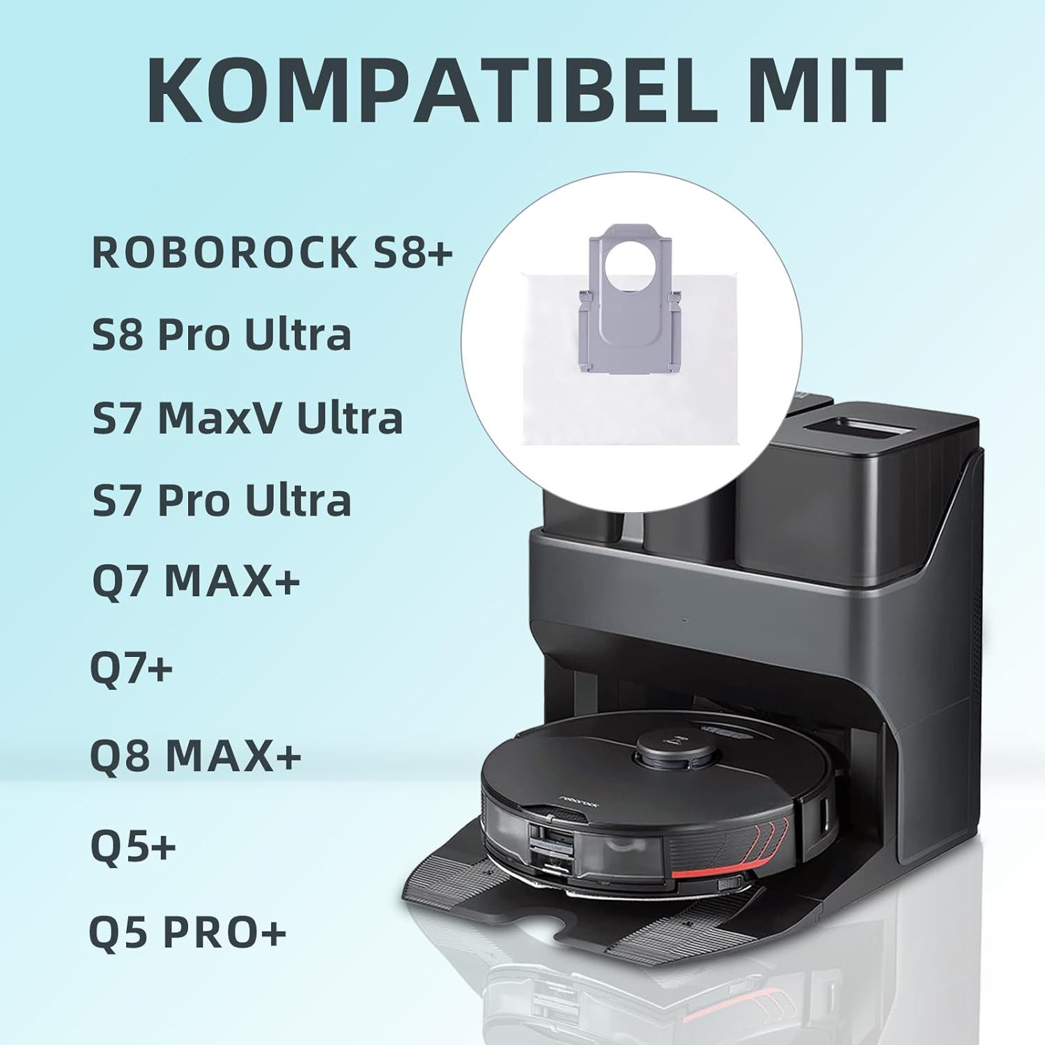 12 Staubbeutel Für Roborock S8 Pro Ultra, S7 MaxV  Produktbild-Vorschau 4