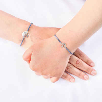 iz-el Armband Mutter Tochter Armband Lebensbaum Kinderarmband 925 Silber, 925 Sterling Silber
