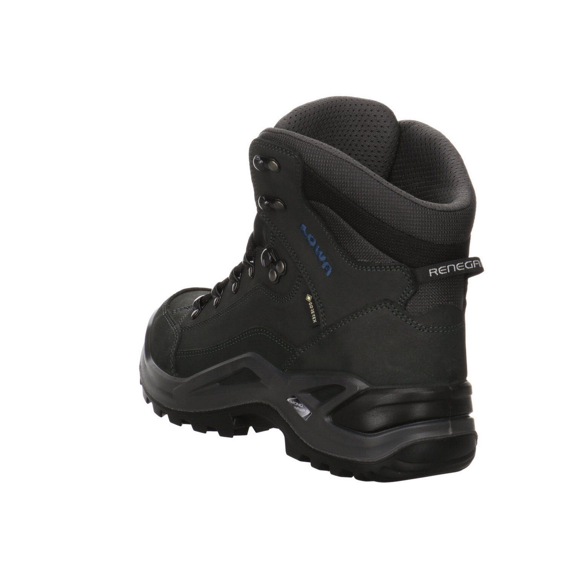 Lowa Herren Outdoor Schuhe Outdoorschuh mid Wanderschuh Leder-/Textilkombination GTX anthrazit/stahlblau Renegade