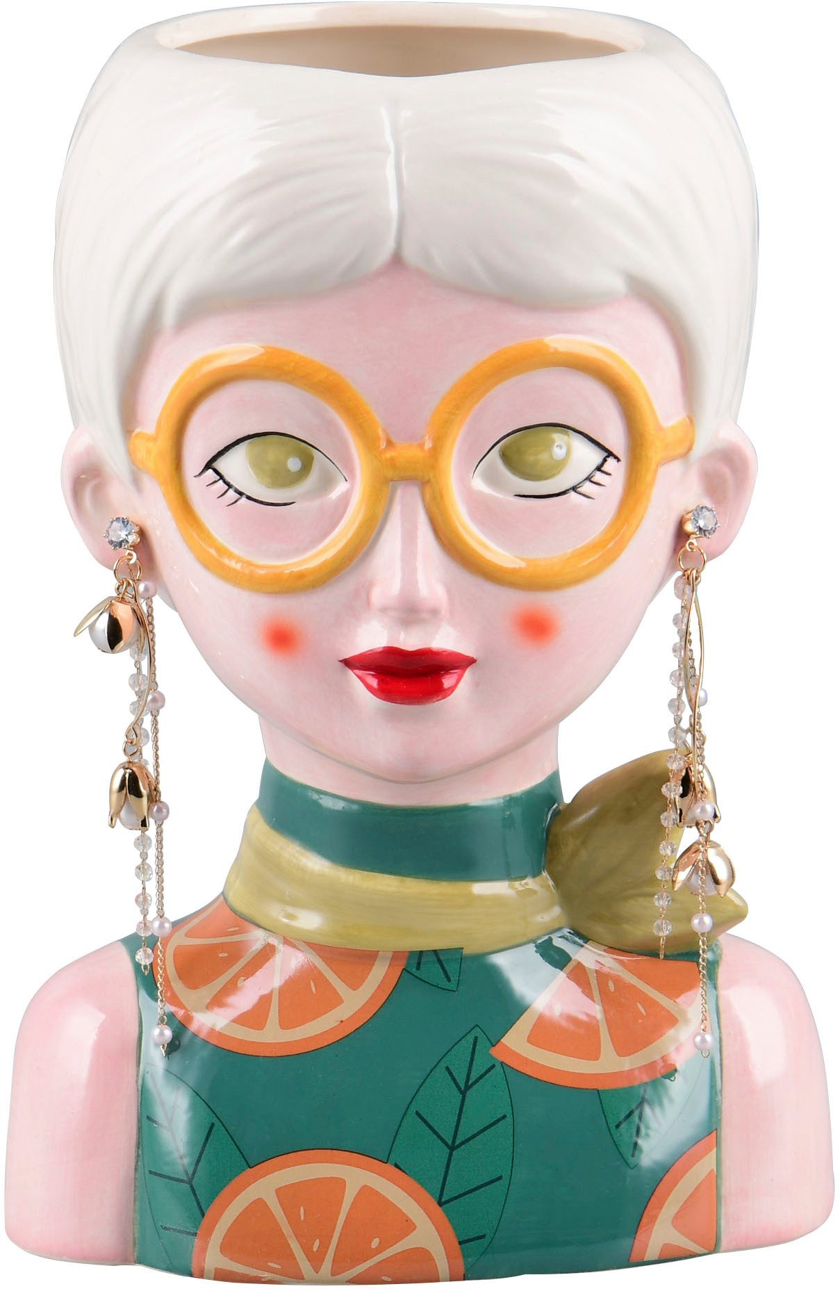 MIRRORS AND MORE Dekovase ANNIKA (1 St), Bunte Dekovase in auffälliger Form