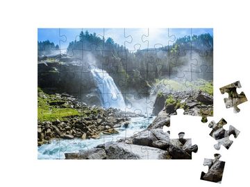 puzzleYOU Puzzle Krimmler Wasserfälle, Nationalpark Hohe Tauern, 48 Puzzleteile, puzzleYOU-Kollektionen Natur, 500 Teile, 2000 Teile, 1000 Teile