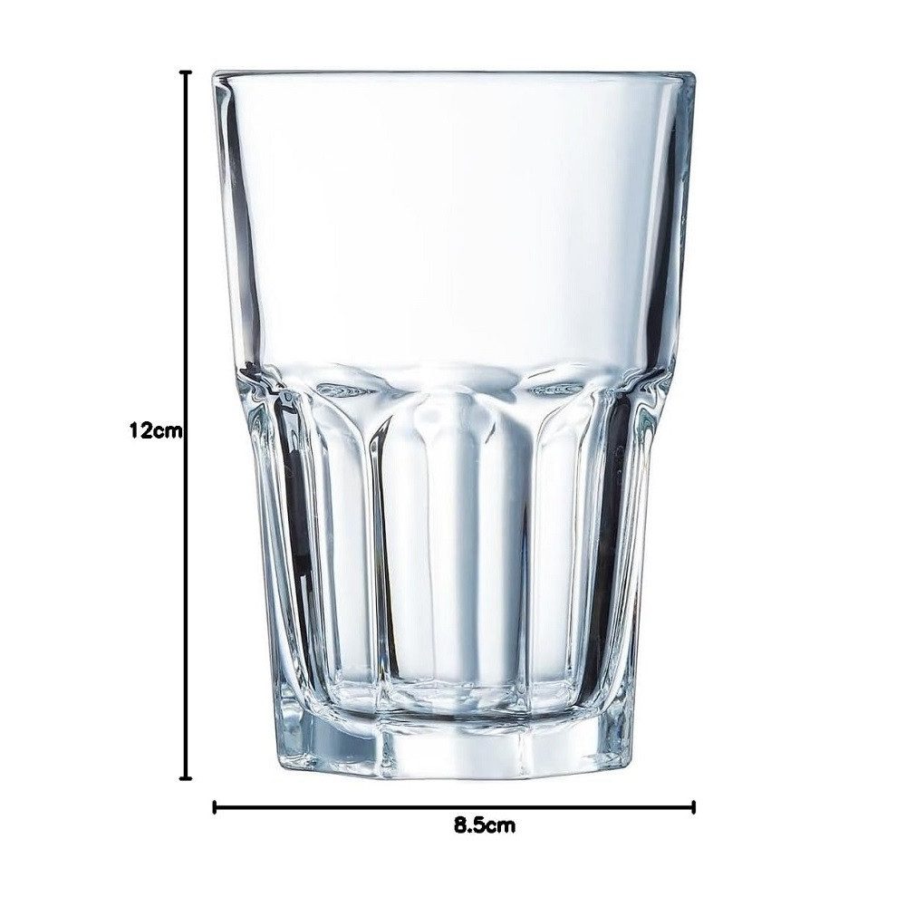 Arcoroc Longdrinkglas Arcoroc Granity Longdrinkglas 350 ml 6er Set, Glas