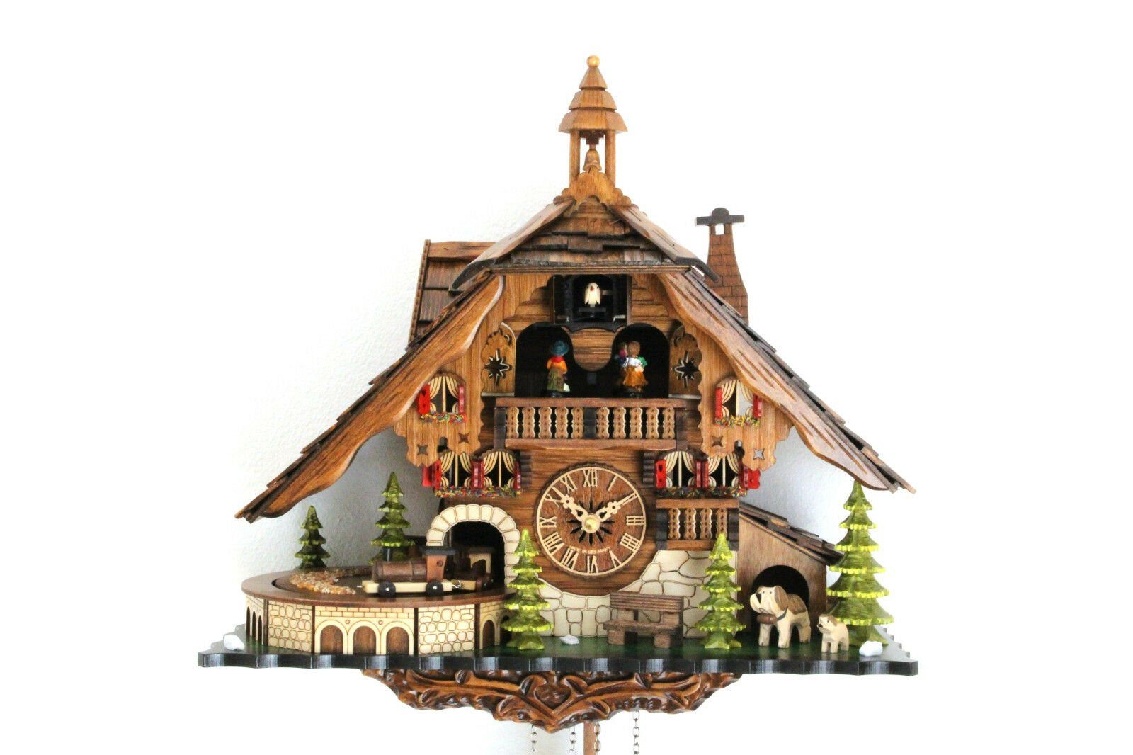 Clockvilla Hettich-Uhren Wanduhr Kuckucksuhr Schwarzwaldhaus Quarz günstig online kaufen