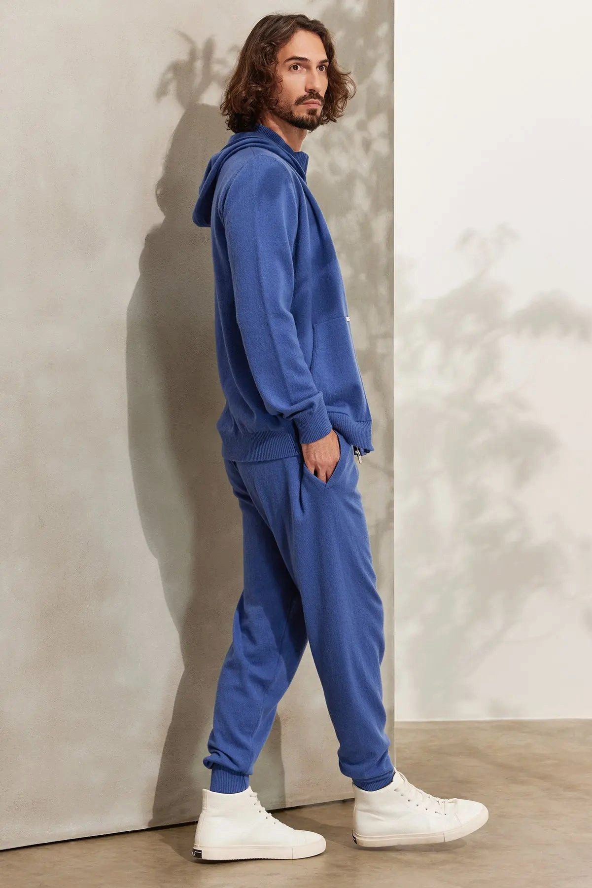 Silk and Cashmere Jogginghose Mavi ReLoved Herren-Jogginghose aus recyceltem Kaschmir- und Merinowol