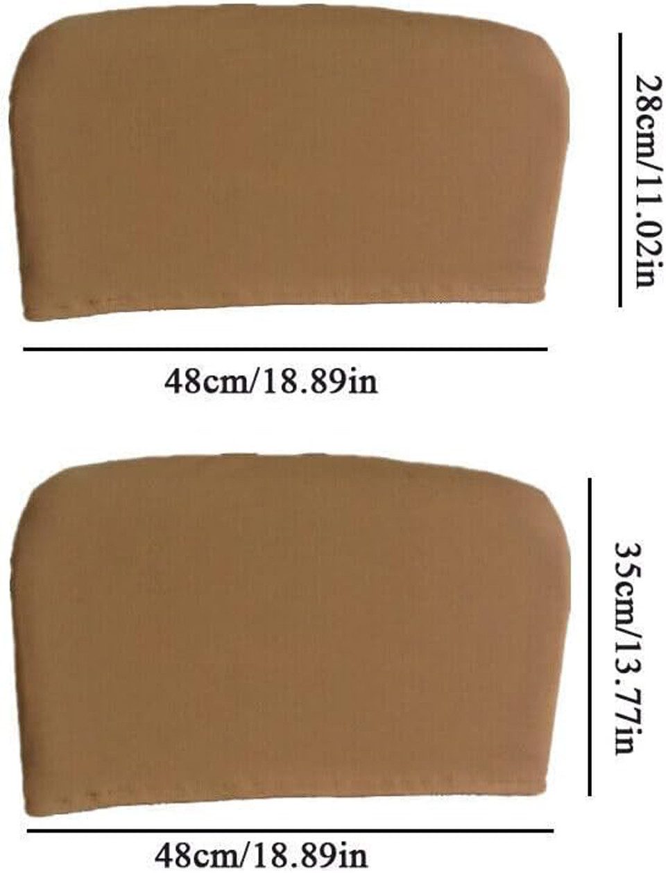 Diwzbyn Stuhlhusse Rückenlehne elastisch–Stuhl Rückenschutz mit Kopfstützen & Kissenbezug, waschbar, passgenau & modern
