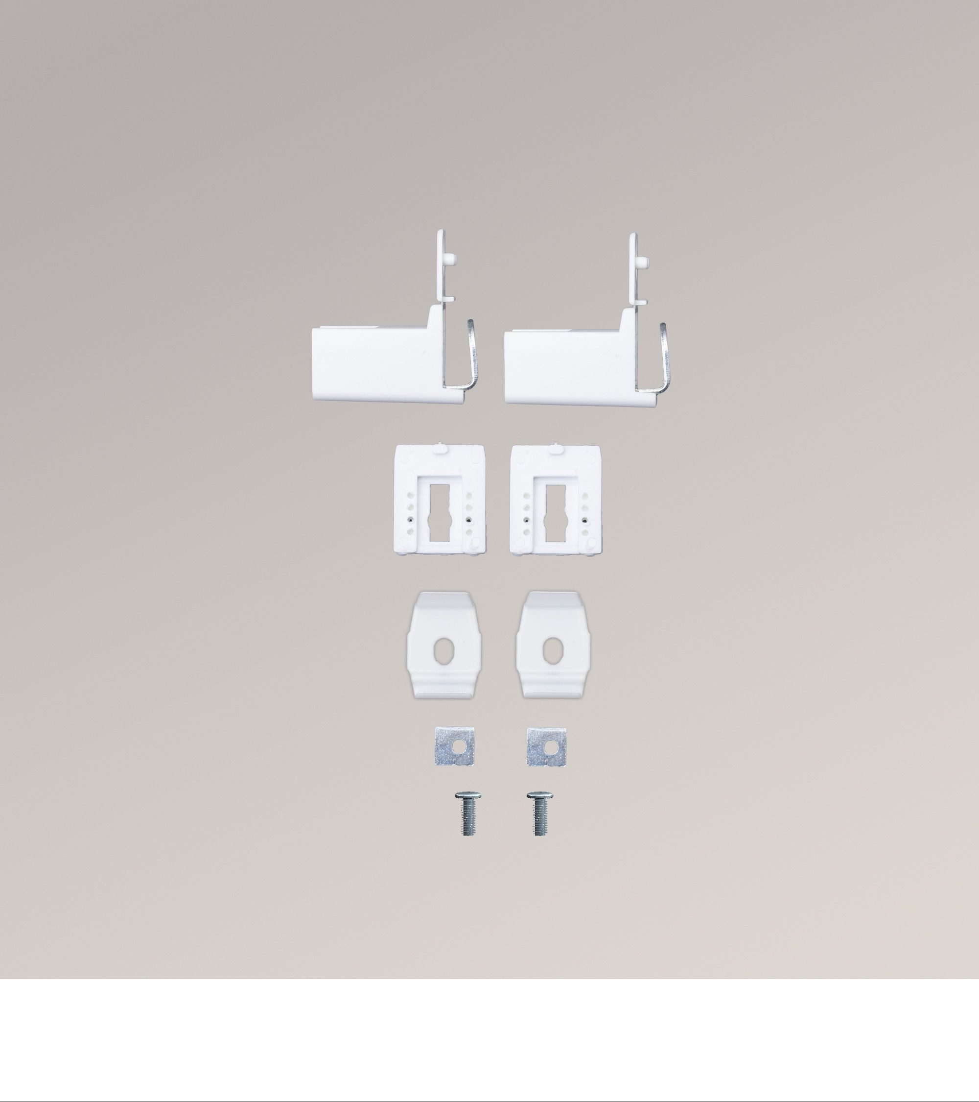 WINDOW FASHION AG Sichtschutzbefestigung Klemmträger Clip, (2-tlg), HxB 24x21mm