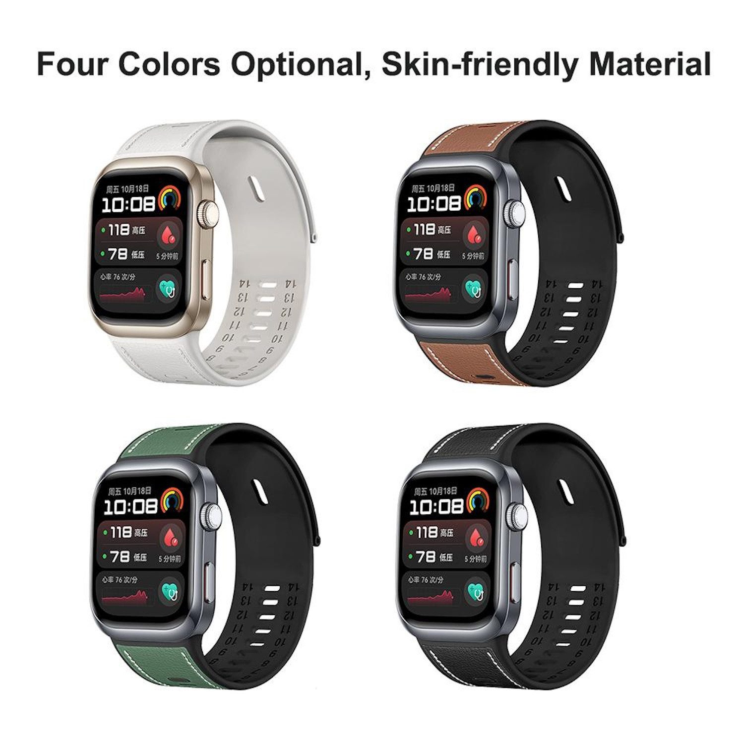 Wigento Smartwatch-Armband Für Huawei Watch D2 Hochwertiges Leder Hybrid Si günstig online kaufen