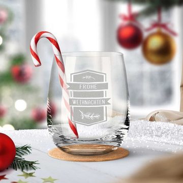 GRAVURZEILE Teelichthalter von Leonardo aus Glas mit Gravur - Weihnachtsdeko - Weihnachten Ast, Geschenke für Frauen und Männer zu Weihnachten Nikolaus und Wichtel