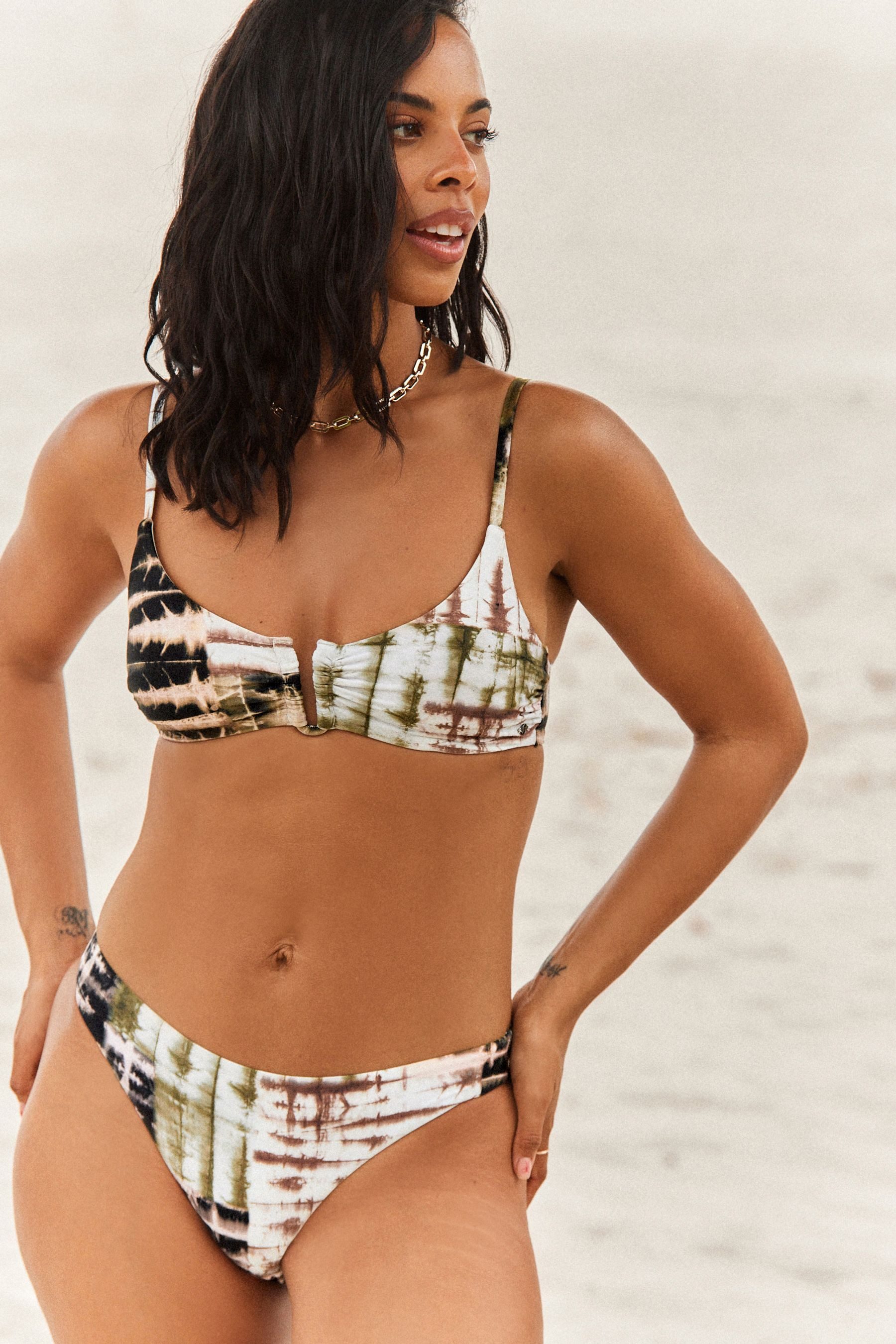Next Balconette-Bikini-Top Crop-Bikini mit Besatz (1-St)