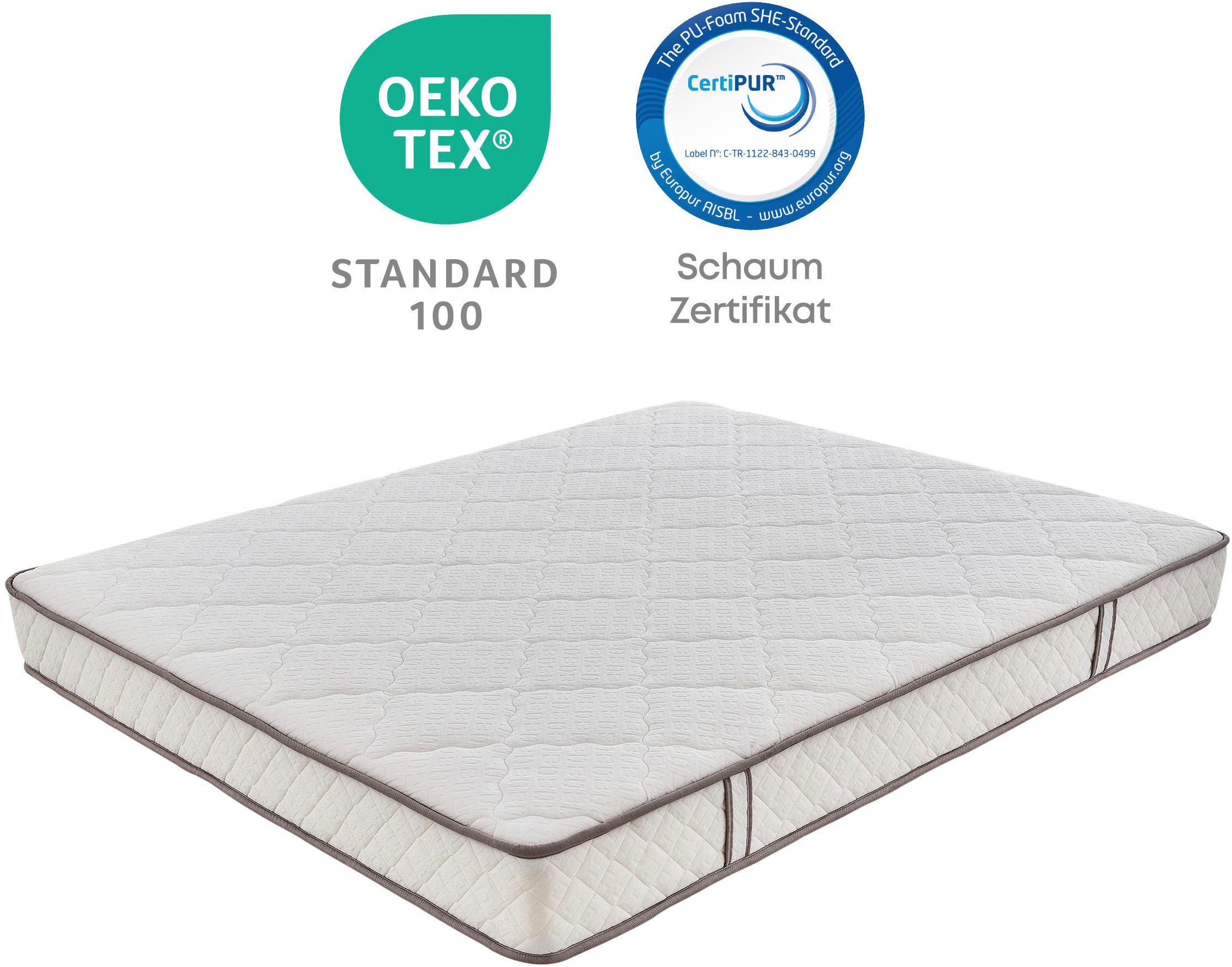 Taschenfederkernmatratze Penta Z, Matratze 90x200, 140x200 cm & weitere Größen, Yatas Bedding, 19 cm hoch, 5-Zonen, H3, wendbar, ergonomisch, atmungsaktiv