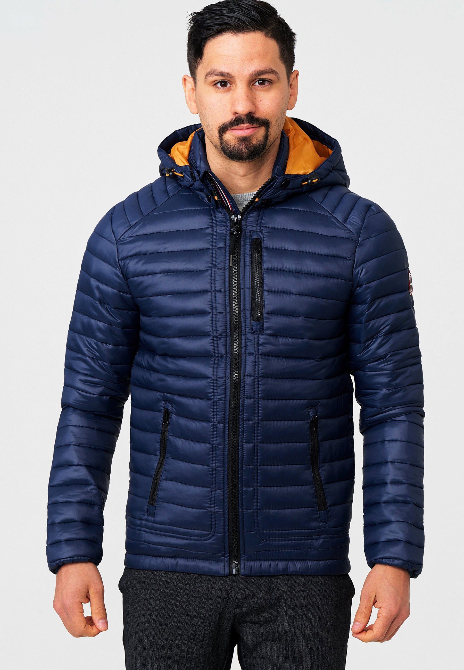 Indicode Aguillar Steppjacke Navy