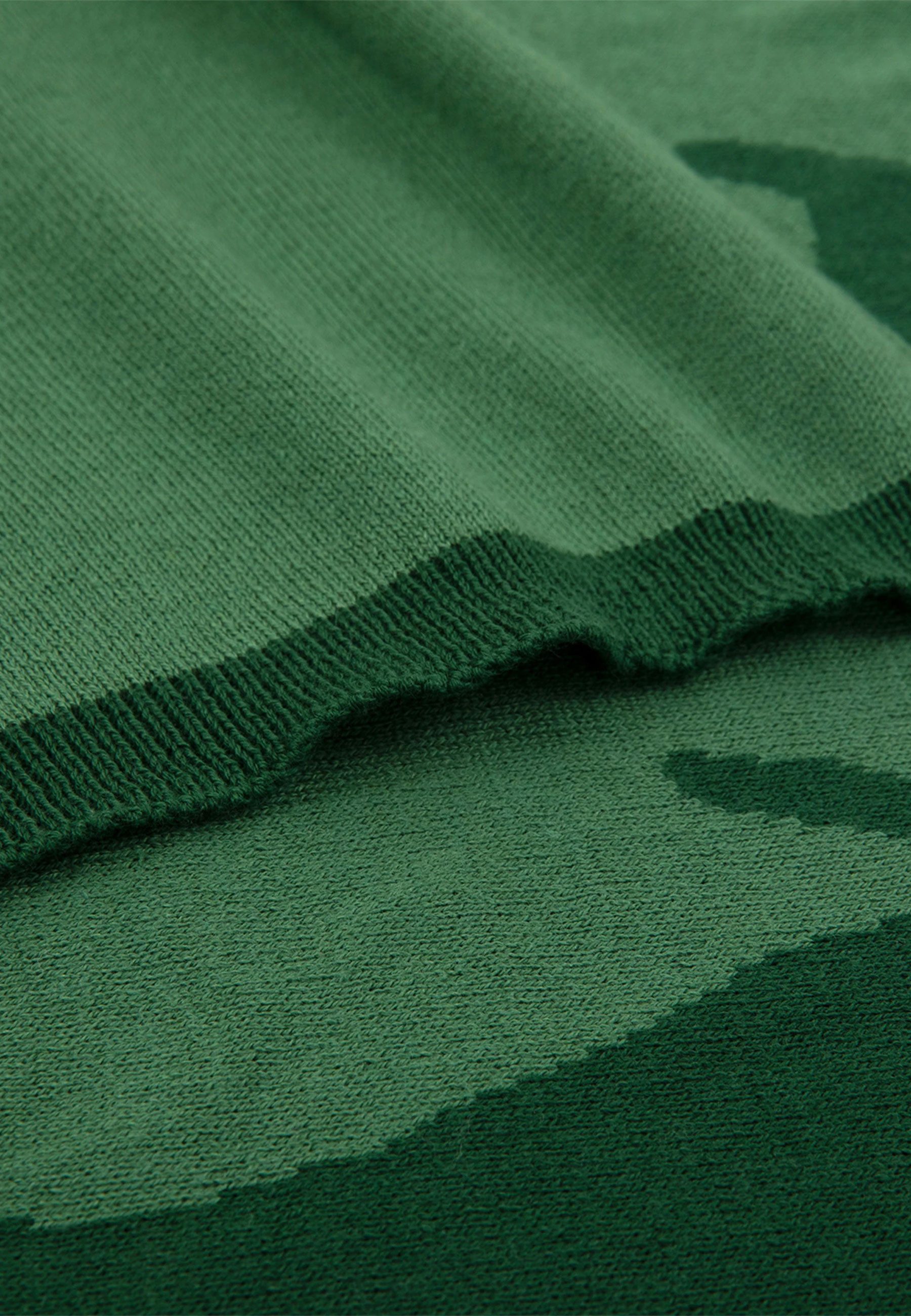 Plaid LREFLET, Lacoste, mit Label-Applikationen