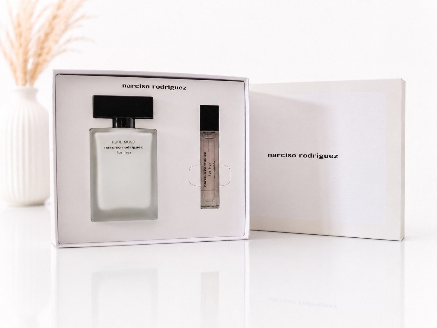 narciso rodriguez Eau de Parfum Pure Musc 50ml EDP + For Her 10ml EDT Mini Geschenkset Neu