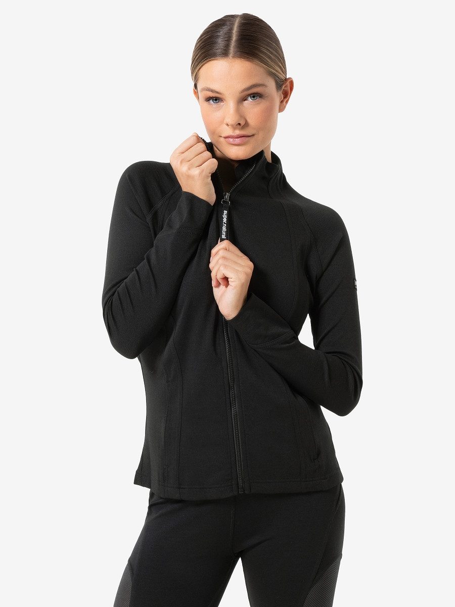 SUPER.NATURAL Outdoorjacke für Damen, Merino MOVEMENT JACKET figurbetont, atmungsaktiv