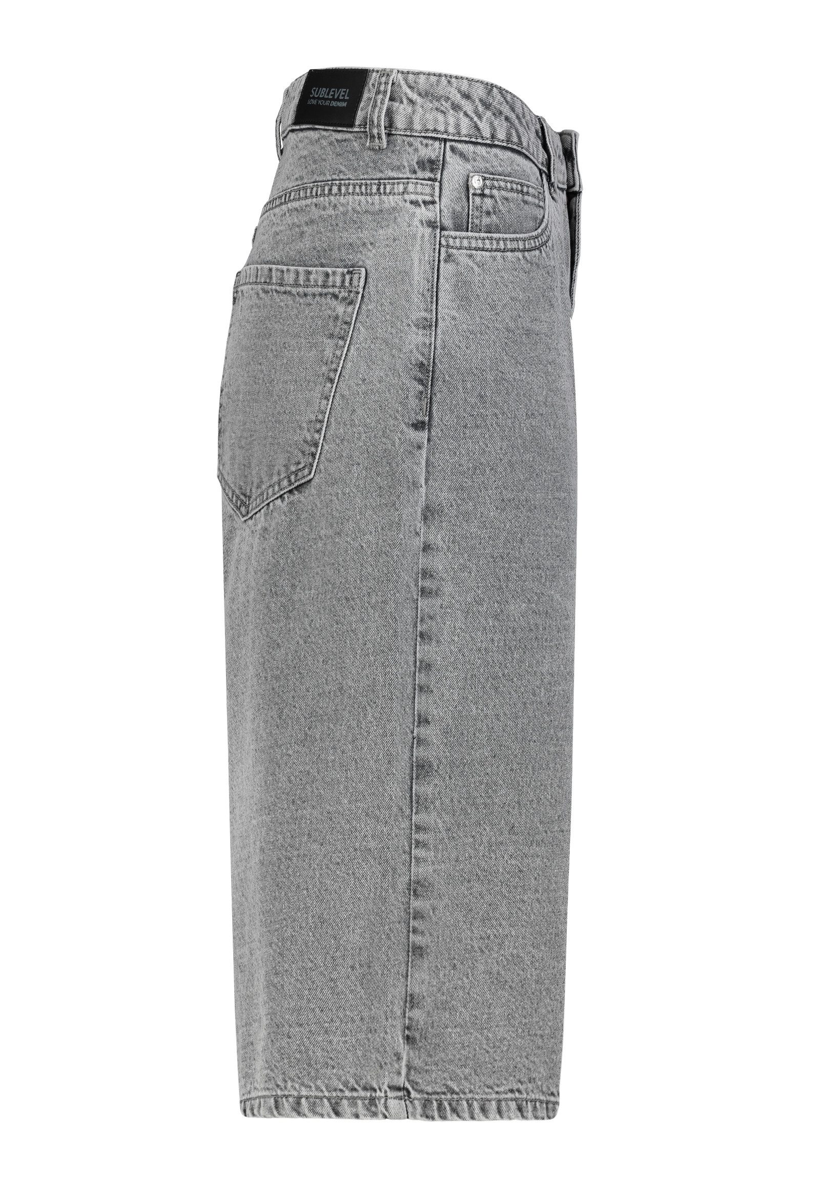SUBLEVEL Bermudas Damen Jeans Shorts Bermuda Kurze Hose Short Denim Baggy 5-Pocket-Style – Bild 4 von 5