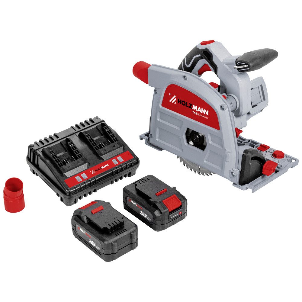 Holzmann Handkreissäge Holzmann Maschinen TAS165AKKU Akku-Tauchsäge Schnitttiefe max. (90) 5