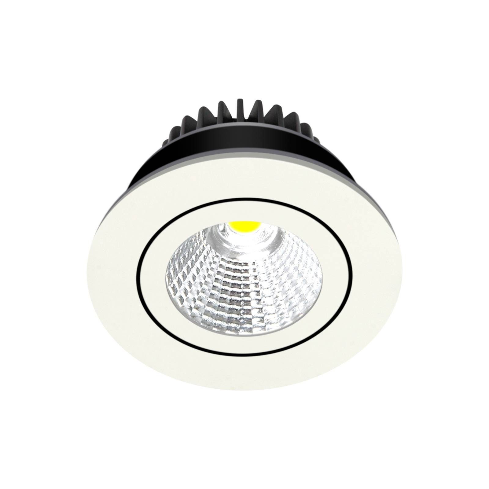 Arcchio Deckenleuchte Jyra, LED, Metall, Weiß universalweiß IP65, 1 x 6 W LED, universalweiß