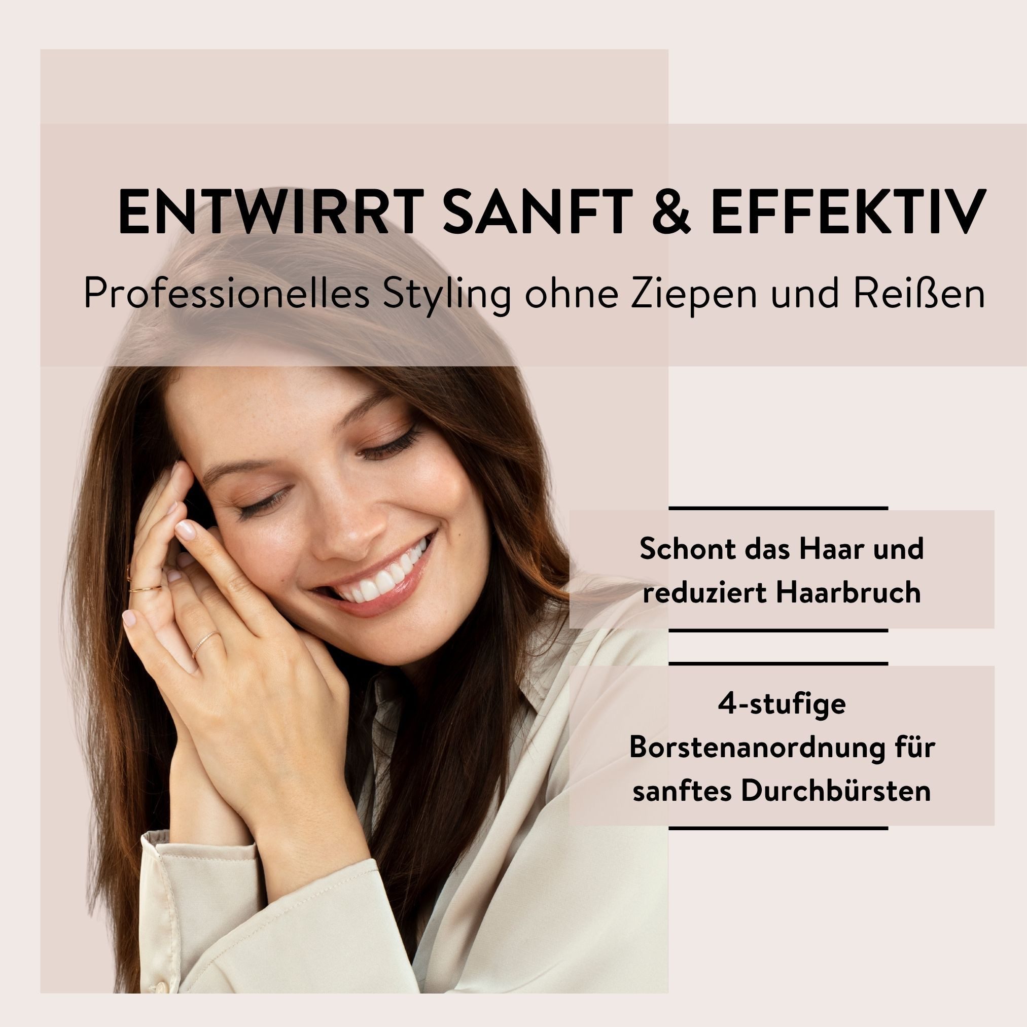 PARSA Beauty Haarbürste PARSA Beauty PROFESSIONAL Entwirr Wunder 3.0 schwarz Haarbürste