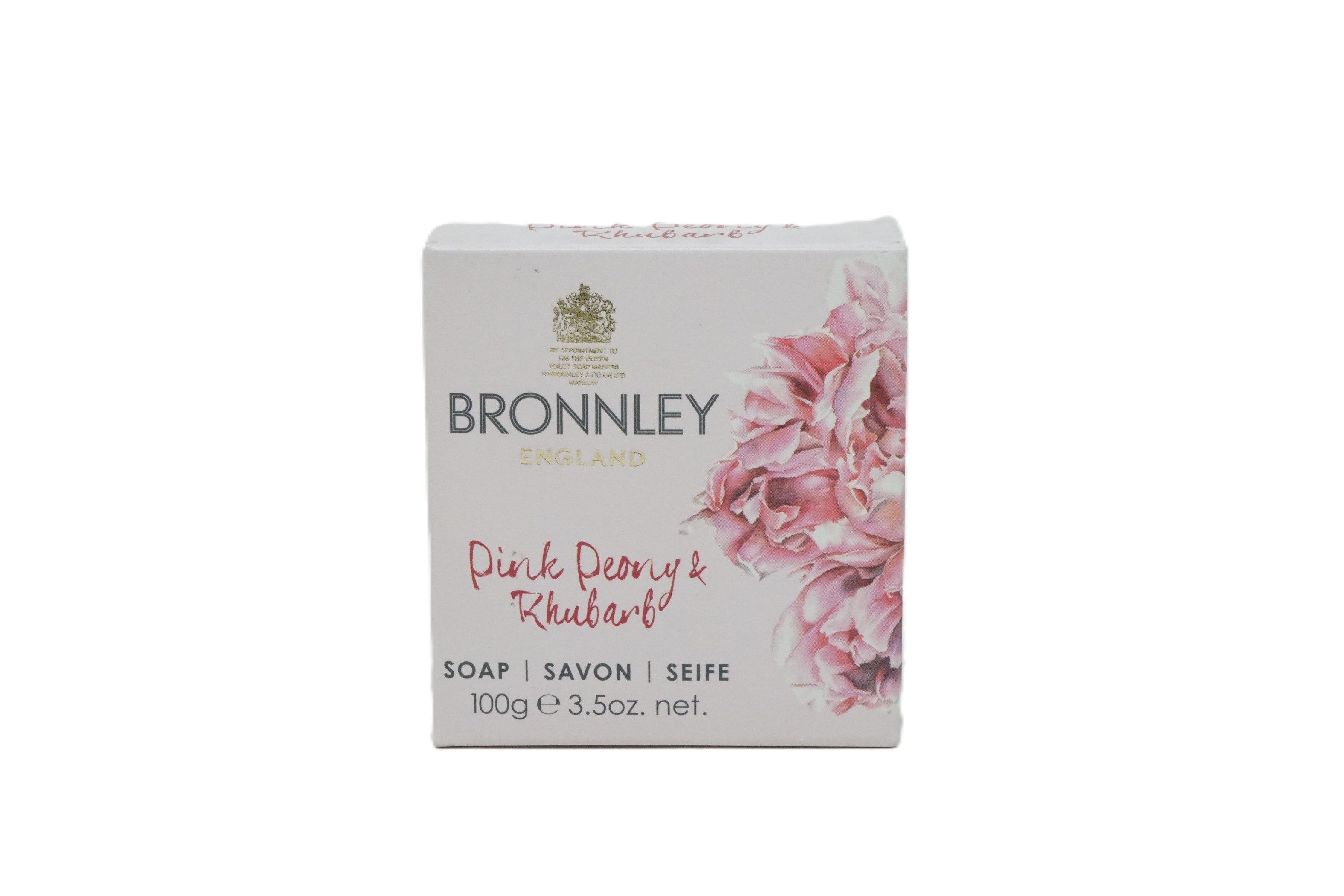 Bronnley Handseife Bronnley Pink Peony & Rhubarb Seife 100 g