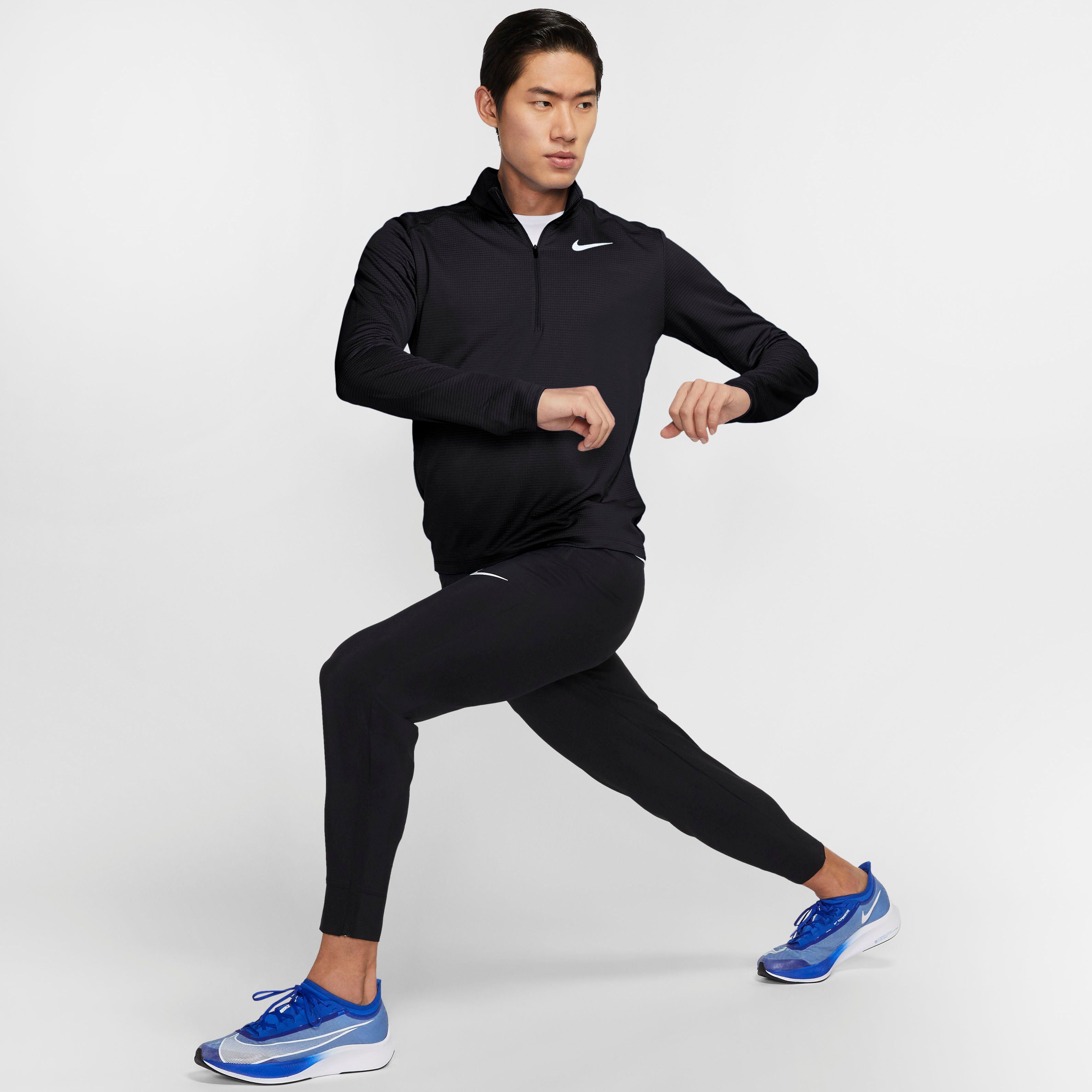 Nike RUNNING Laufshirt schwarz TOP PACER MEN'S 1/-ZIP