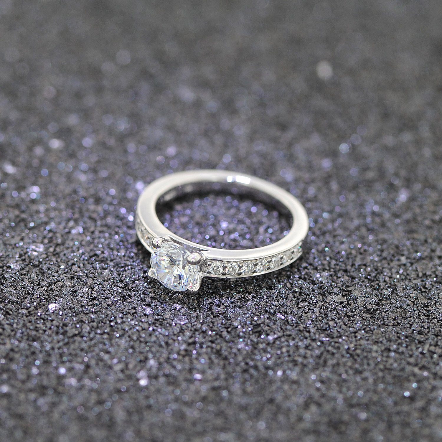 VIVENTY Silberring Verlobungsring Silber 925 Antragsring Zirkonia Damen-