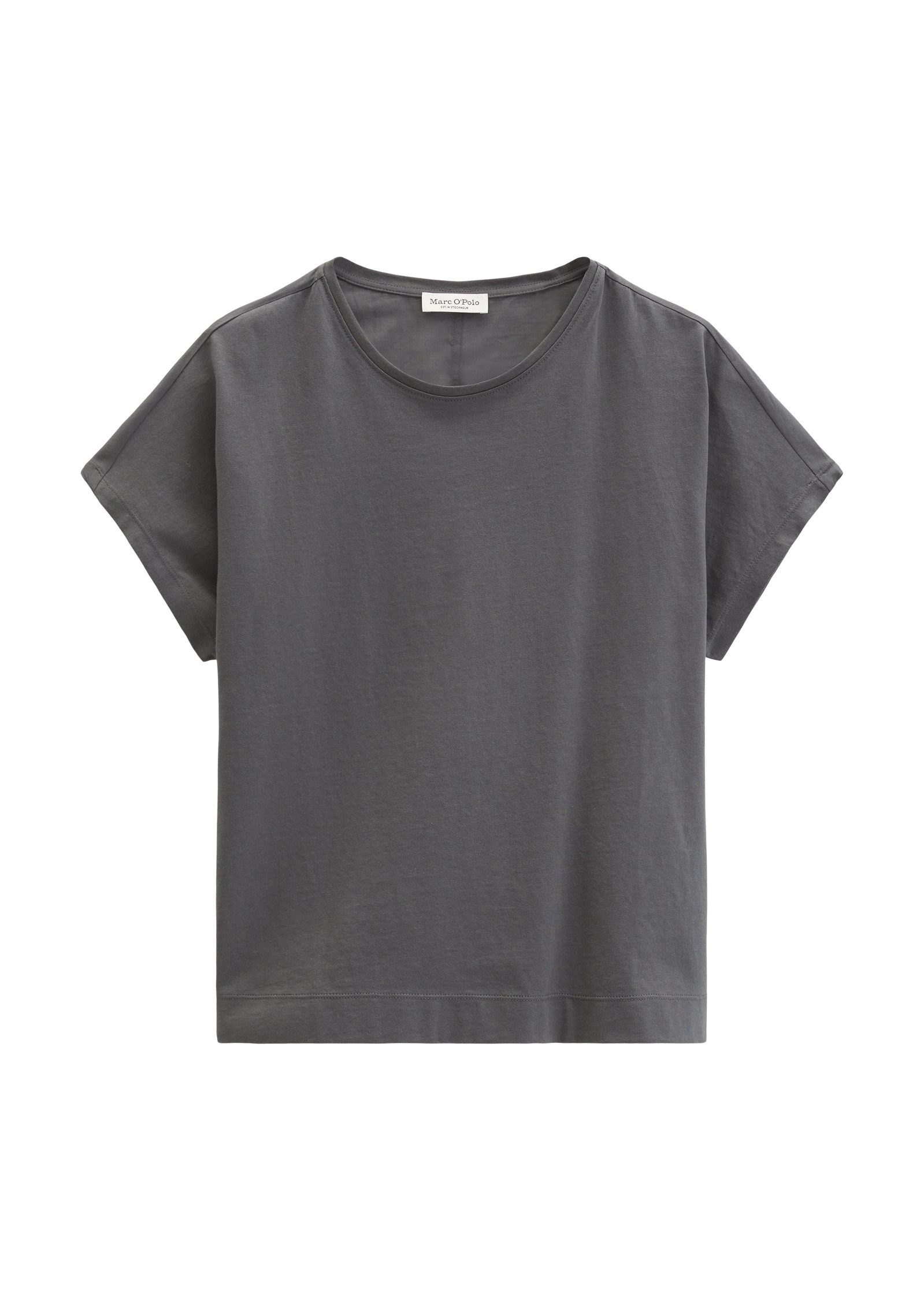 T-Shirt aus Material-Mix
