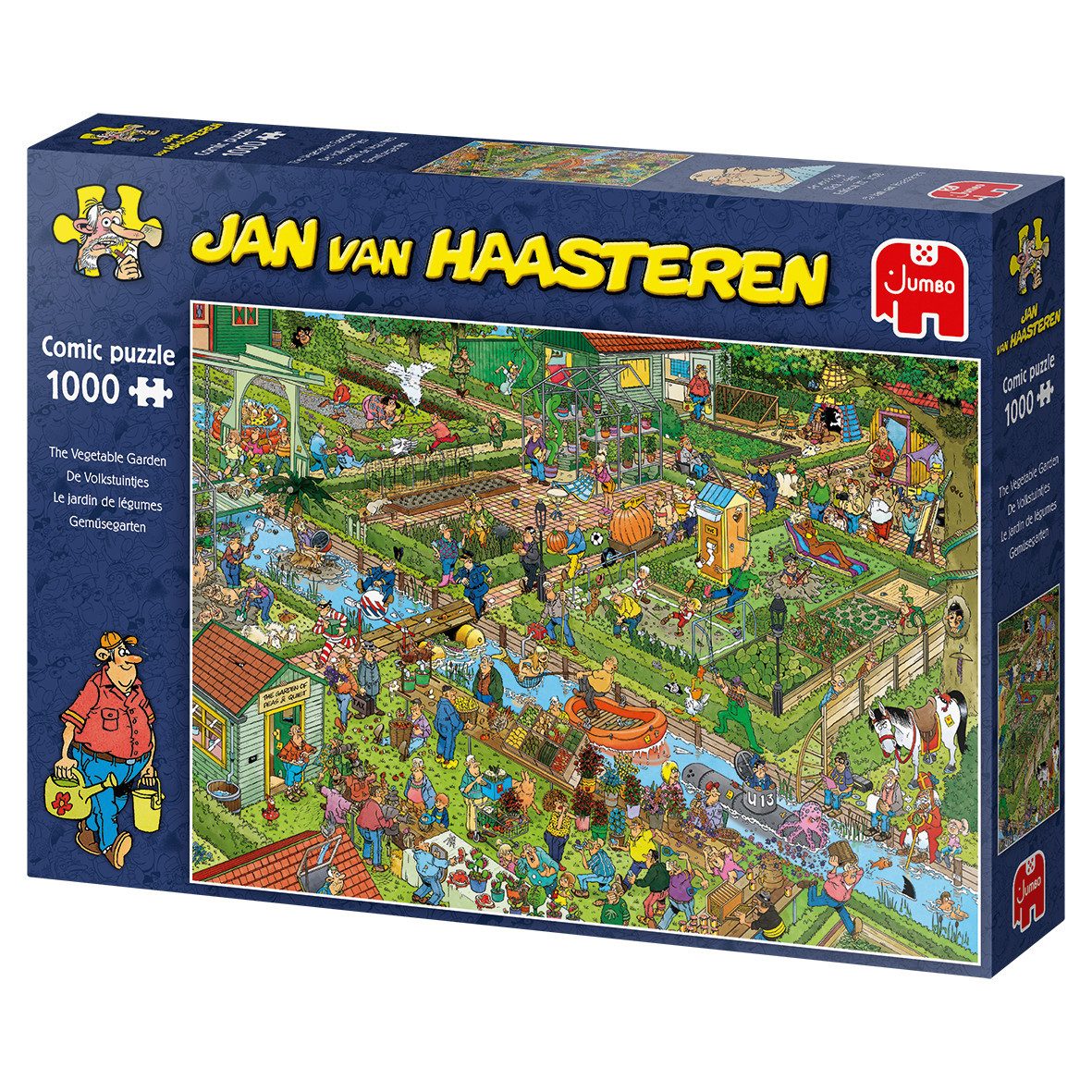 Jan van Haasteren Puzzle Jumbo Spiele 19057 Jan van Haasteren Gemüsegarten 1000 Teile Puzzle, 1000 Puzzleteile