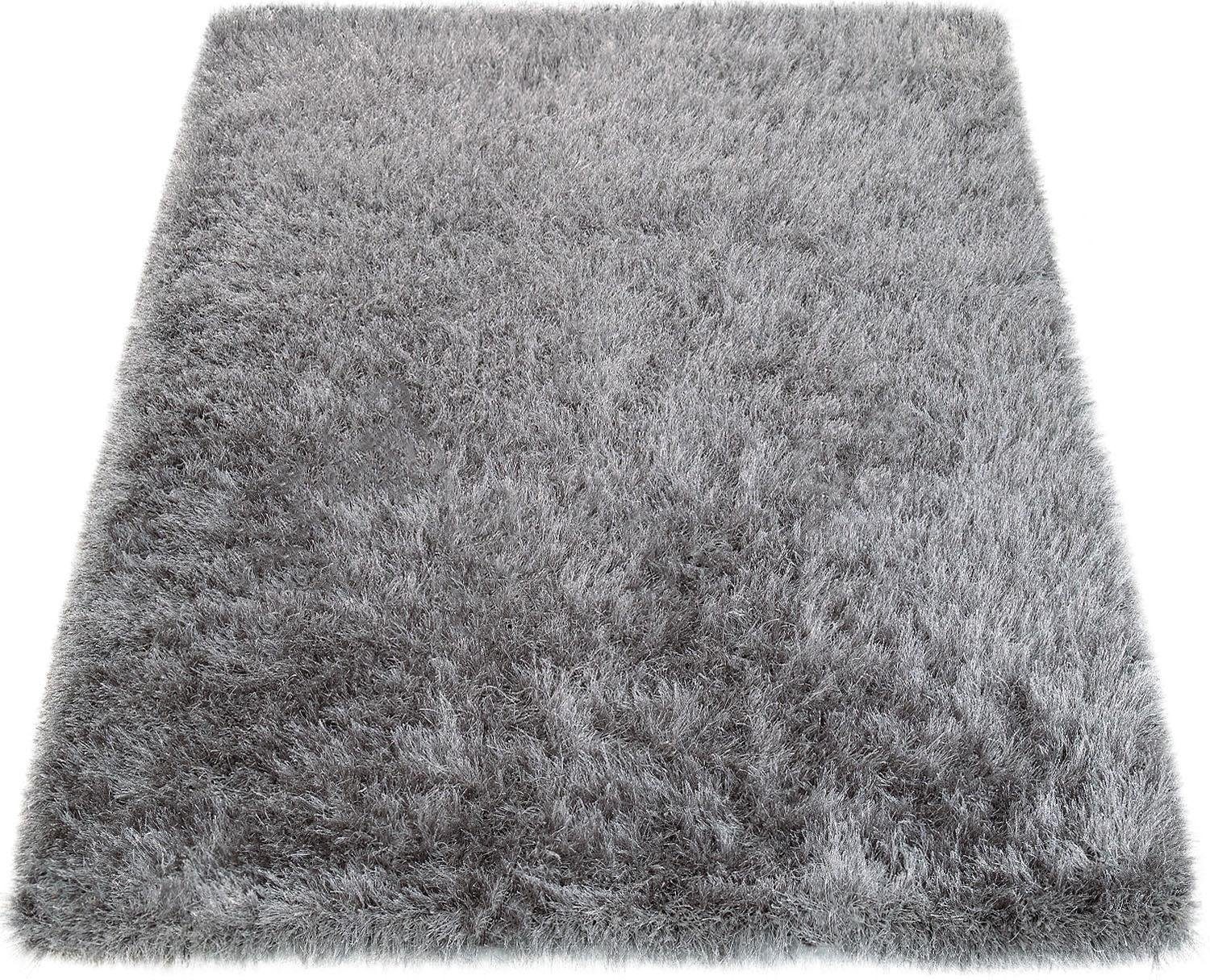 Paco Home Hochflor-Teppich Glamour 300, rechteckig, Höhe: 70 mm, Uni Farben, mit weichem Glanz Garn, auch als Läufer erhältlich – Bild 2 von 5