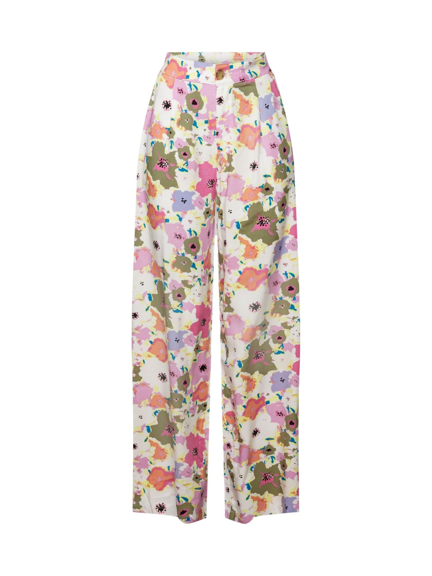 edc by Esprit weitem LENZING™ PINK ECOVERO™ mit Stoffhose Hose Bein