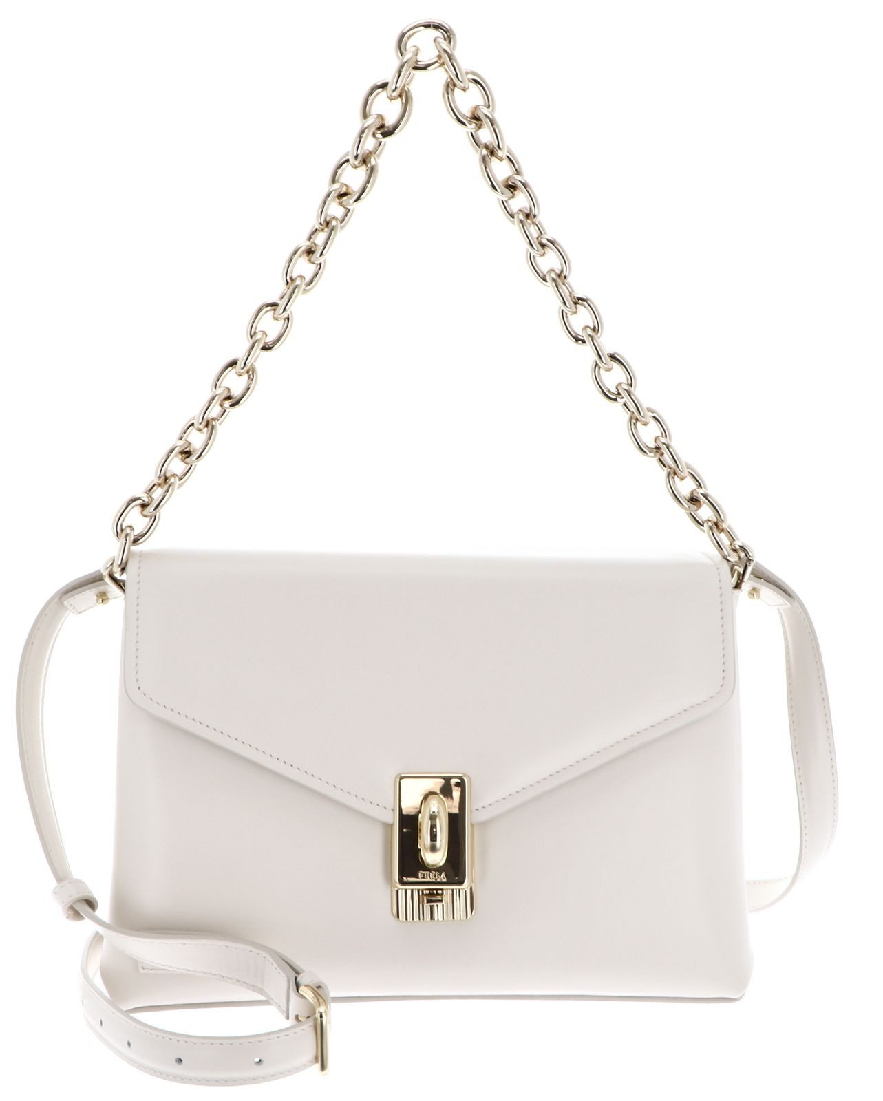 Furla Schultertasche Crossbody Bag With Double Strap, aus echtem Leder