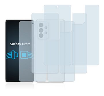 Savvies Schutzfolie für Samsung Galaxy A53 5G (Display+Rückseite), Displayschutzfolie, 6 Stück, Folie klar