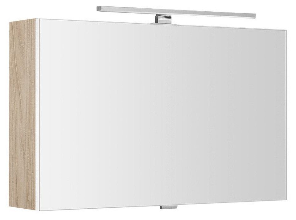 Sapho Spiegelschrank CLOE Spiegelschrank mit LED Beleuchtung, 80x50x18cm, Eiche Bardini Sapho-CE080-0013
