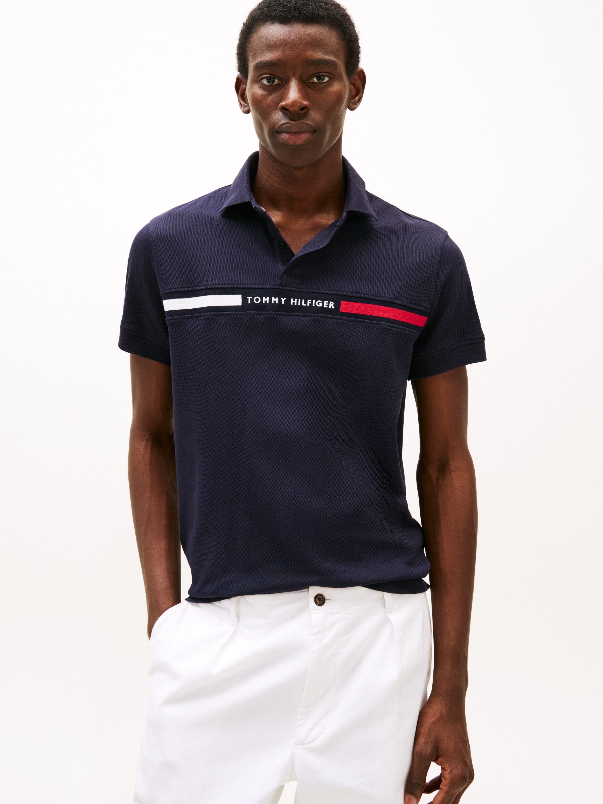 Tommy Hilfiger Poloshirt HILFIGER CHEST INSERT REG POLO. Reduzierter Preis € 71,99. Unverbindliche Preisempfehlung € 89,90