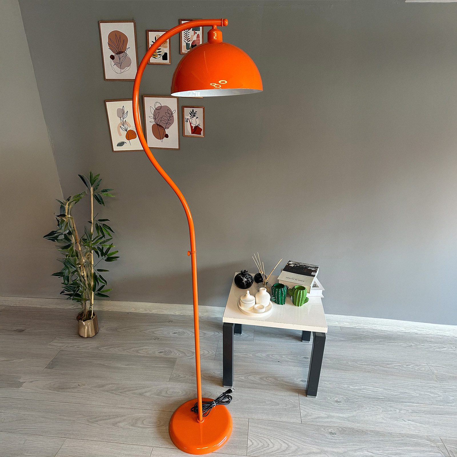 Bamyum Stehlampe Orange Stehlampe Modern Dekorative Metall Lampe, ohne Leuc günstig online kaufen