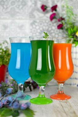 Sendez Gläser-Set 6 Cocktailgläser Mix Farbe 480ml Cocktailglas Longdrinkgläser, Glas