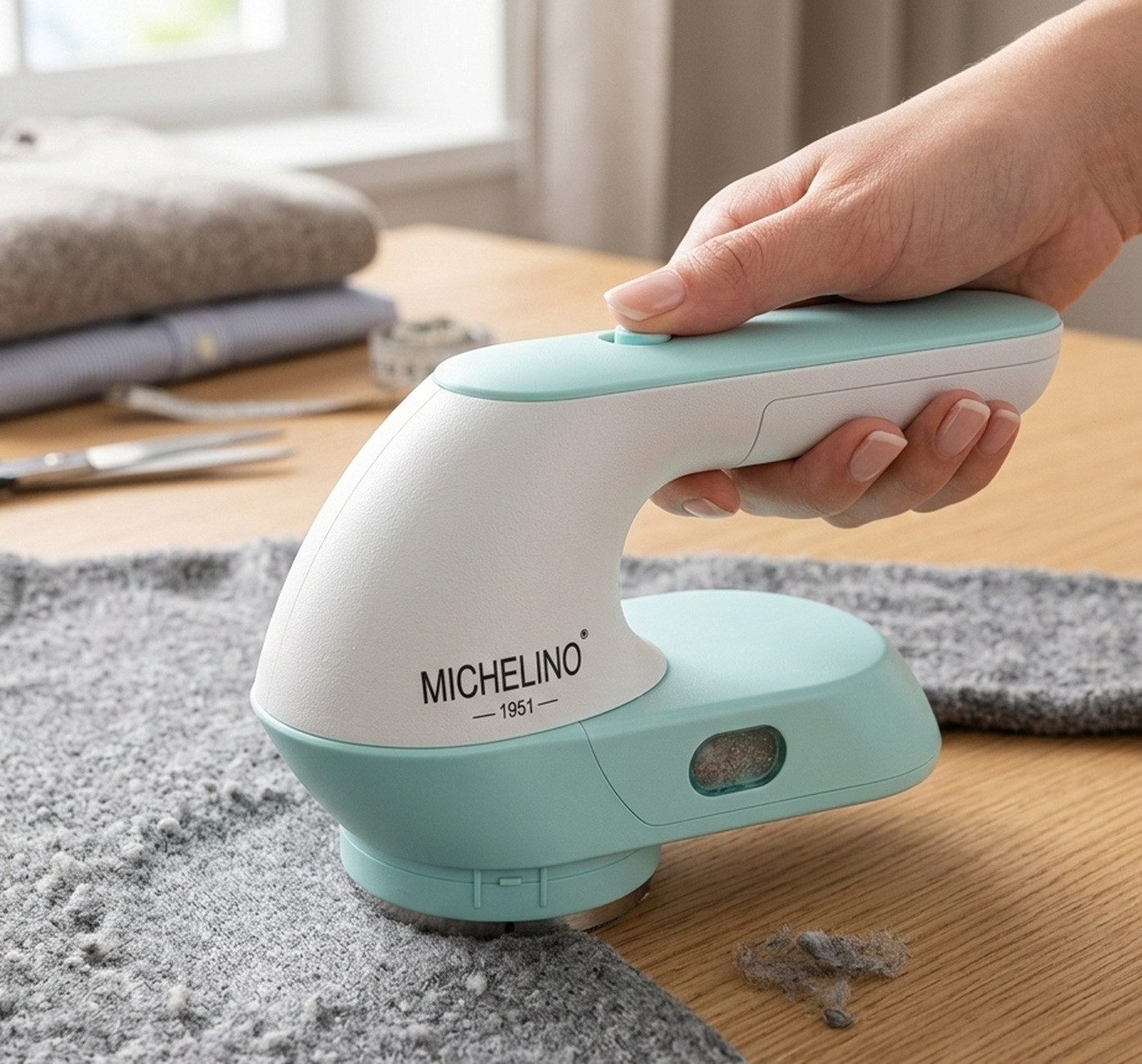 Michelino Fusselrasierer, für Kleidung, Couch & Bettwäsche, Fusselentferner