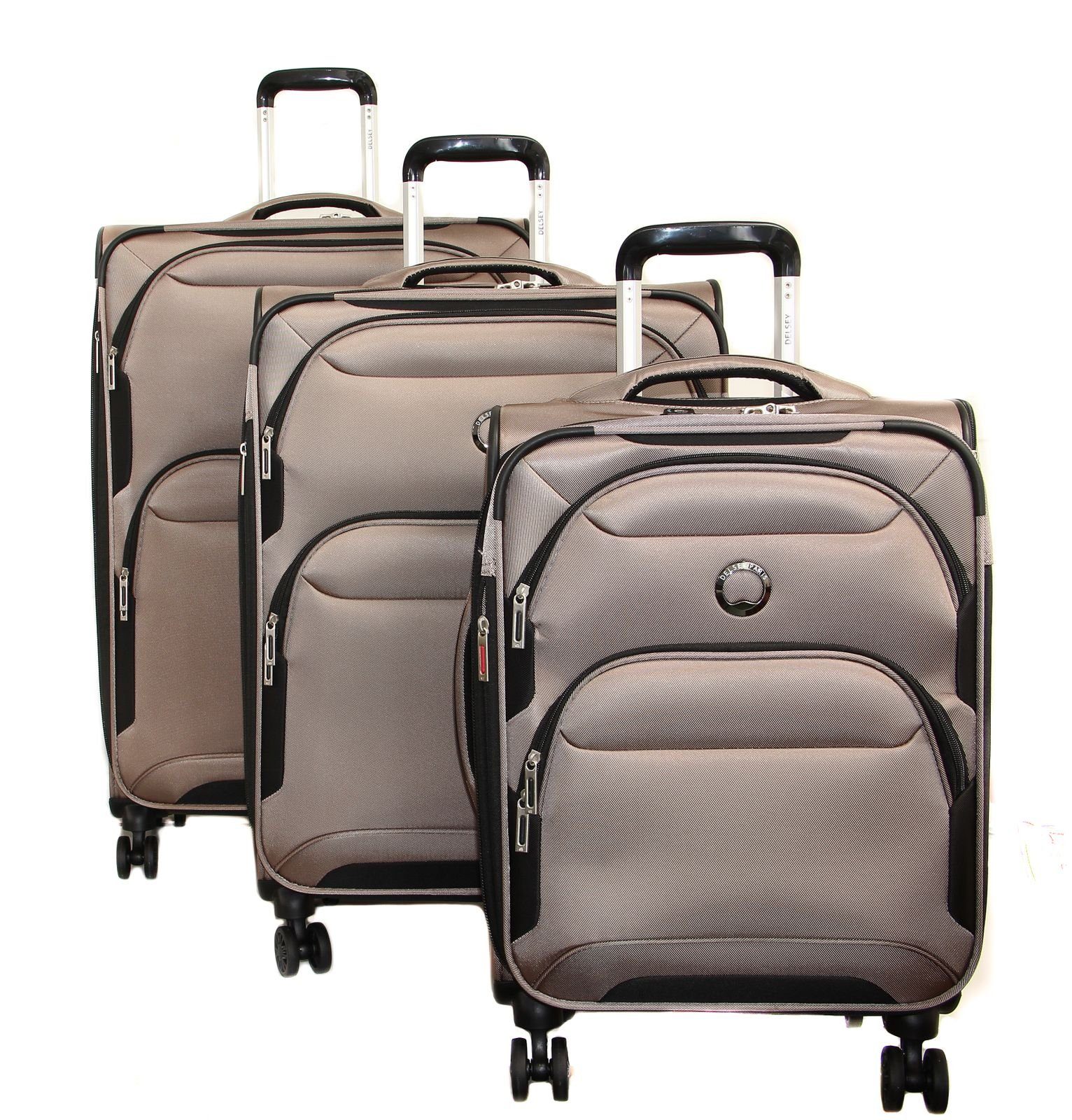 (Set, Sky 2.0, 3 tlg) Delsey 4 Trolleyset Beige Max Rollen,