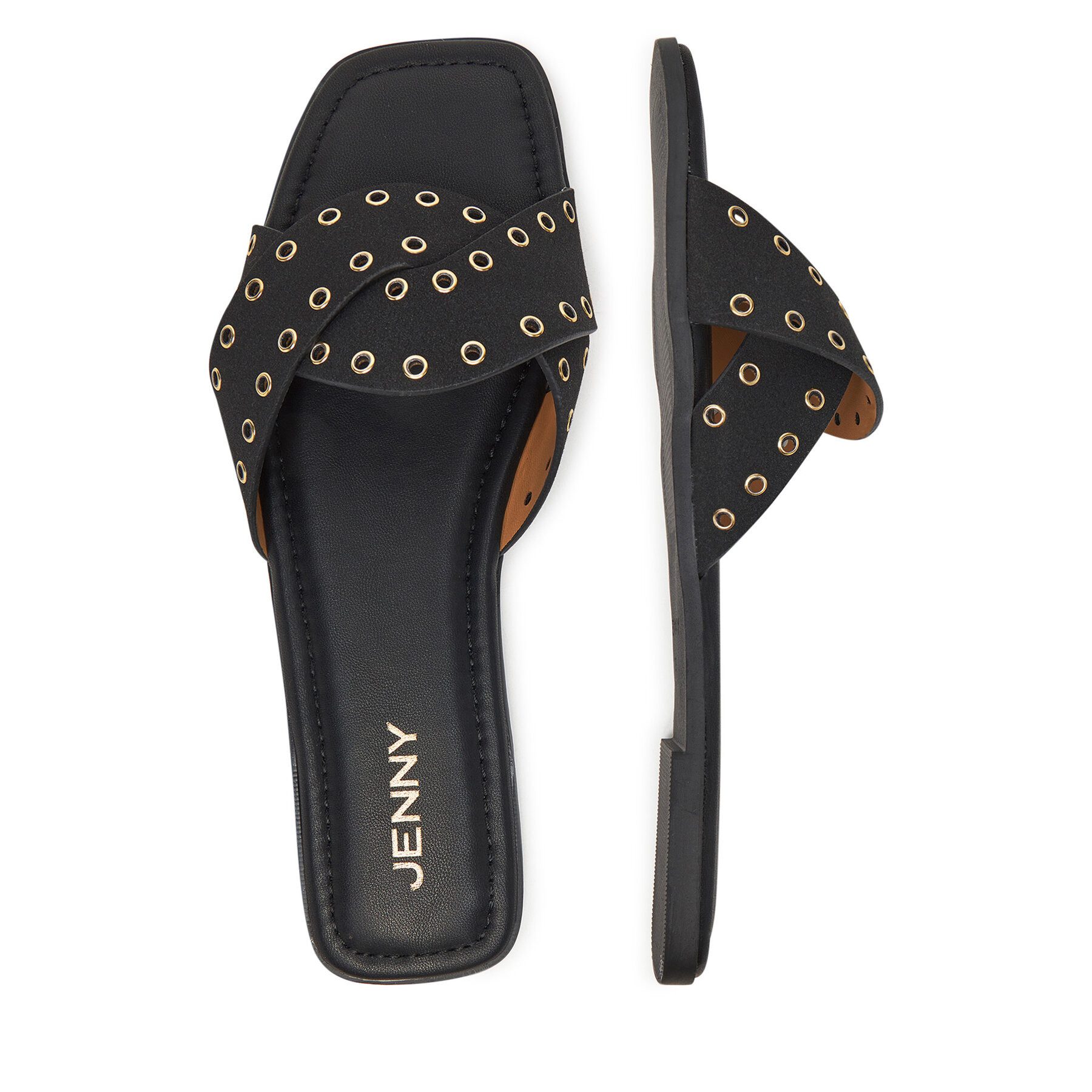 Jenny Jenny Damen-Flip-Flops Schwarze R07072024 Badepantolette