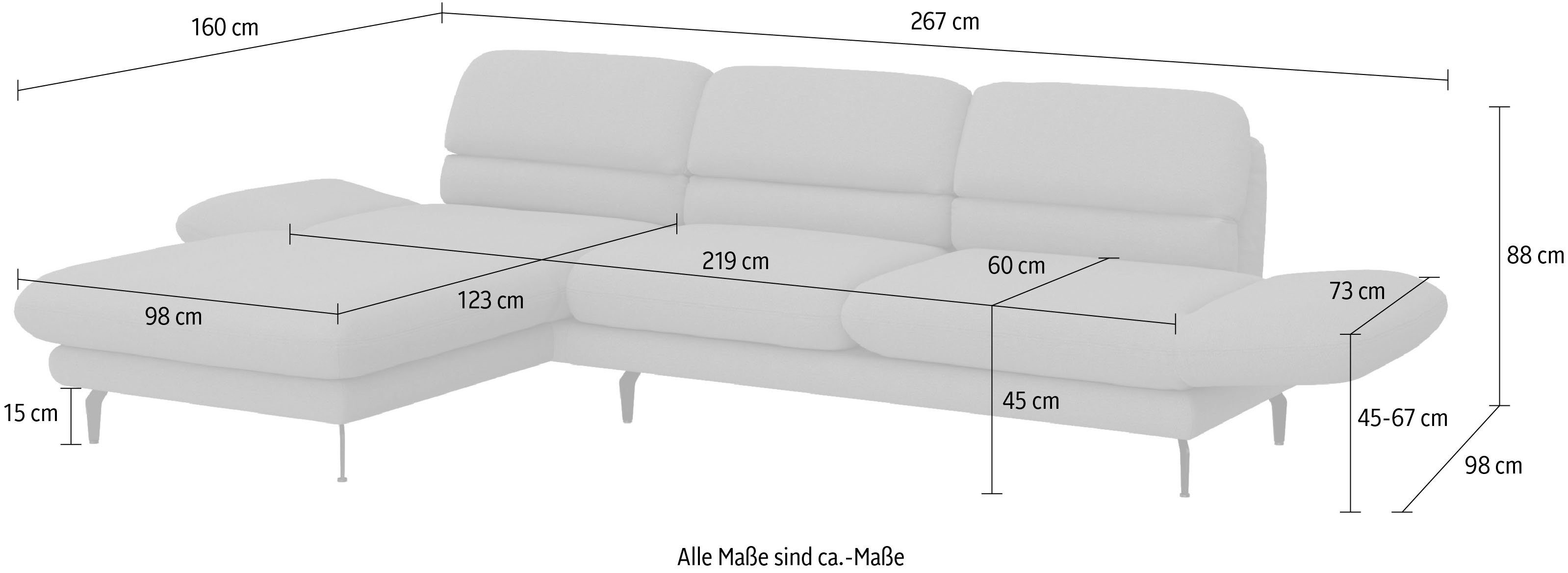 Ecksofa collection auch DOMO Padova, Drehfunktion mit erhältlich