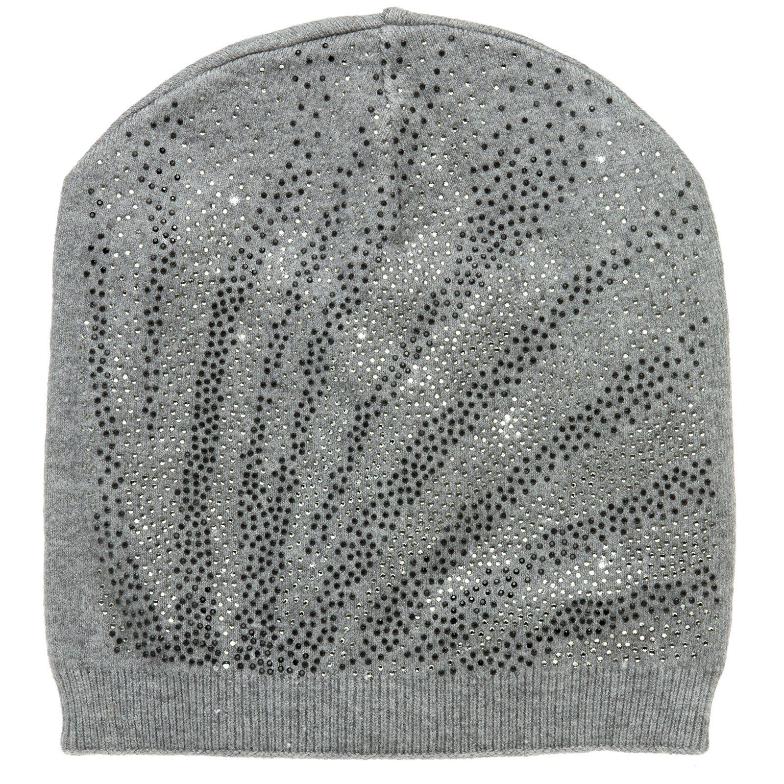 Caspar Beanie MU183 Damen Mütze mit Strass Dekor günstig online kaufen