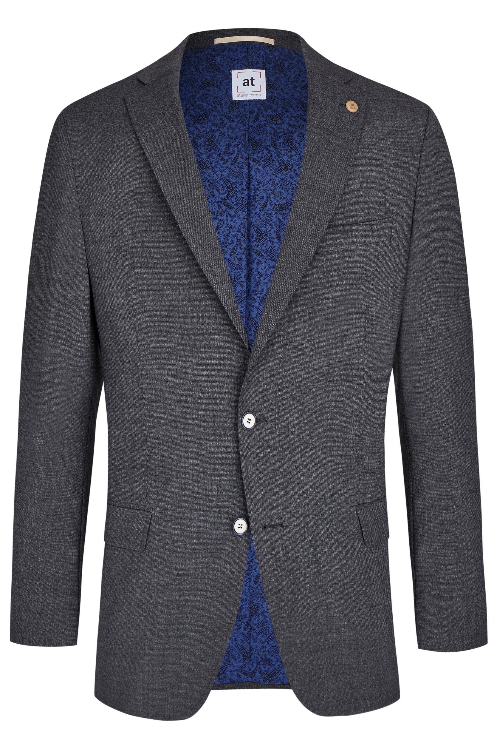 Atelier Torino Sakko Atelier-Torino MIX&MATCH Herren Sakko Modern-Fit Anthrazit