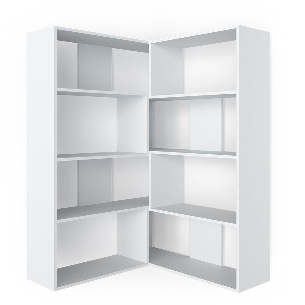 Vicco Eckregal Laine, Weiß, 170 x 142 cm günstig online kaufen