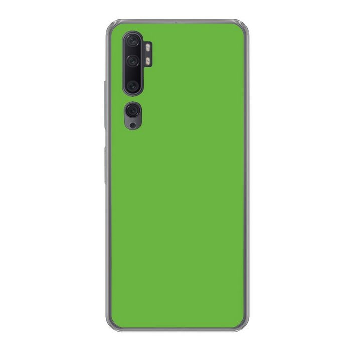 MuchoWow Handyhülle Grün - Muster - Farben Phone Case Handyhülle Xiaomi Mi Note 10 Silikon Schutzhülle