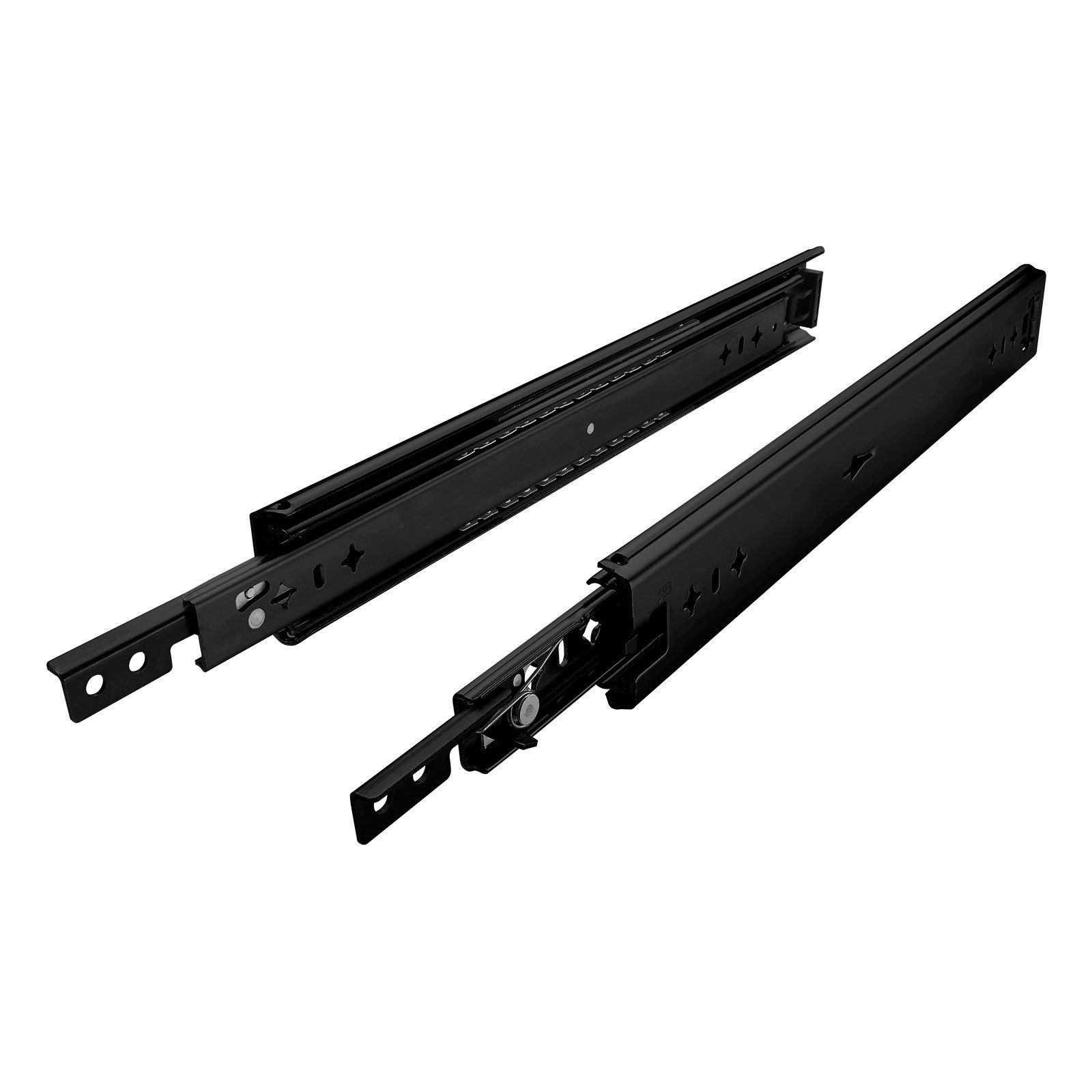 SO-TECH® Auszug Schwerlastauszug VarioSlide 120 kg schwarz mit Lock in/out, KV1-120-H58-300 EH 300 mm (nicht trennbar) mit Lock-in/out