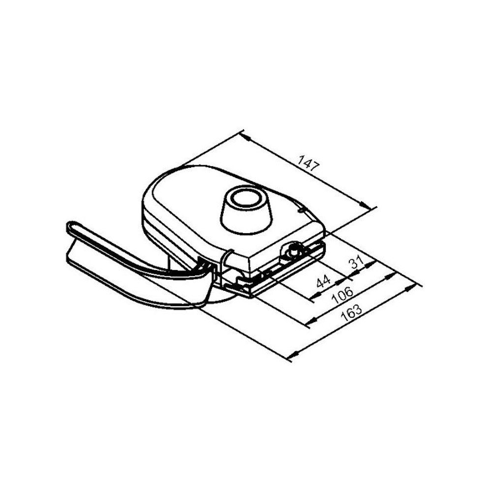 TRIPUS Elektrorasenmäher Stecker- Schalter- Kombination für Rasenmäher 250V~/16(10) A/IP44 – Bild 4 von 4