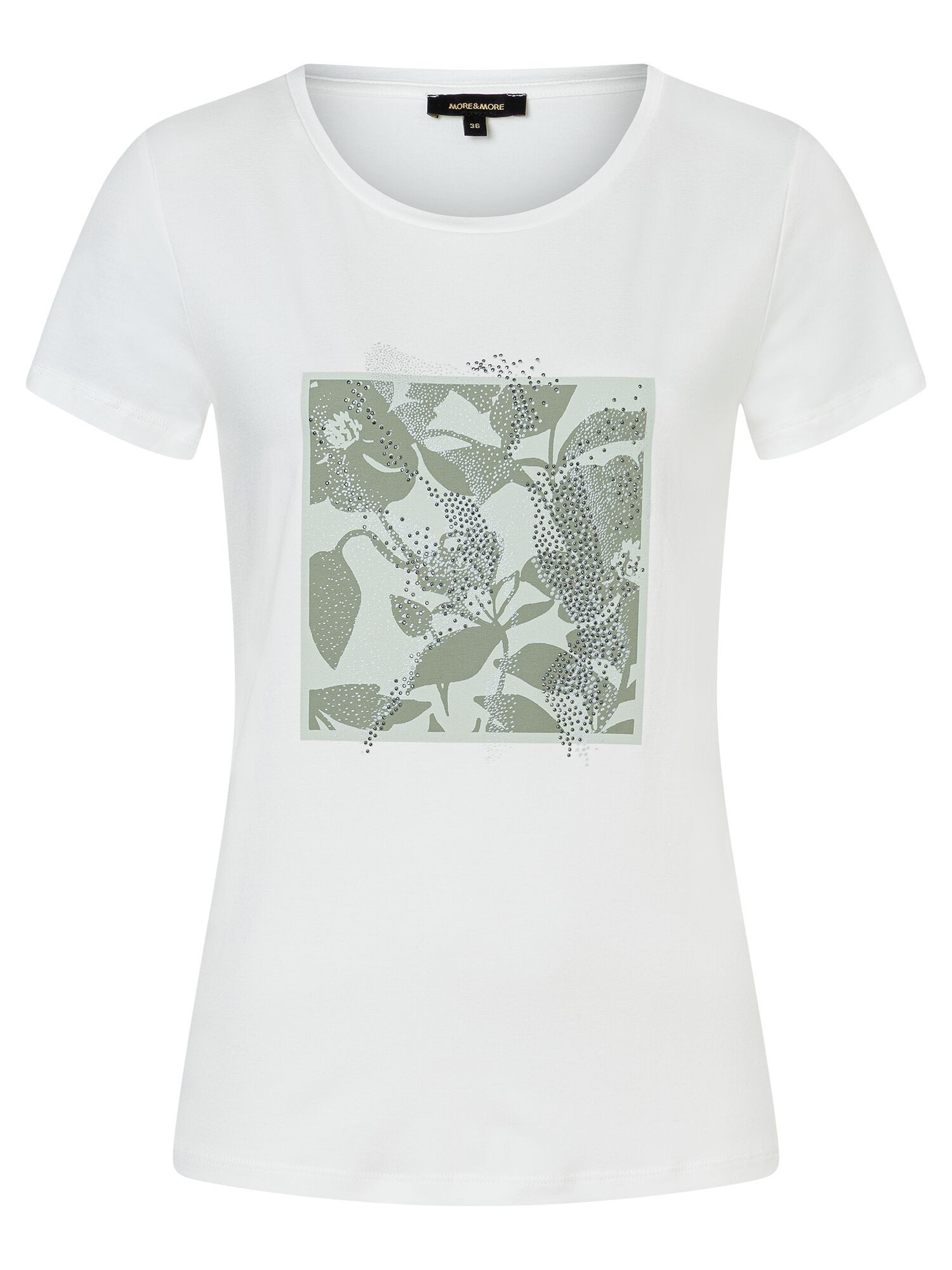 T-Shirt mit Frontprint und Glitzersteinchen, Sommer-Kollektion günstig online kaufen