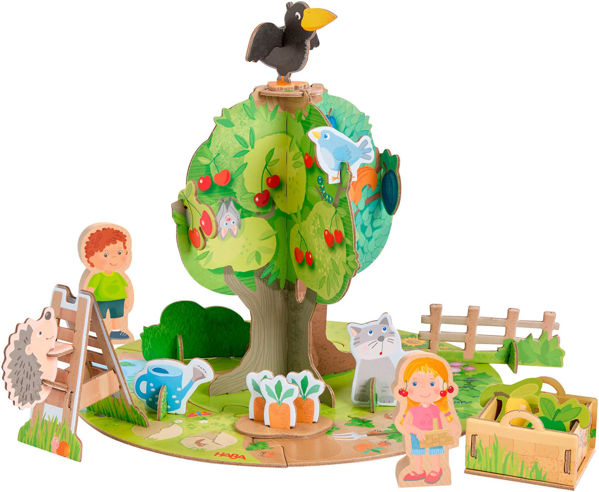 Haba Puzzle 3D Spielwelt Obstgarten, Puzzleteile